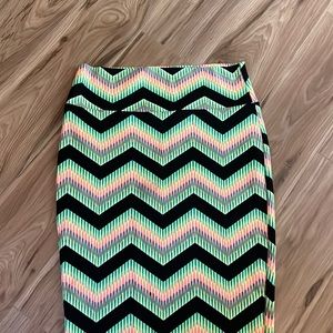 Florescent Pencil Skirt - Large